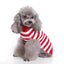 Candy Cane Dog Sweater
