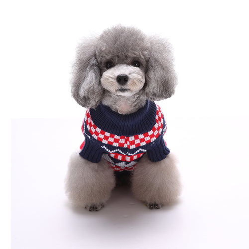 Cozy Fair Isle Knitted Dog Sweater