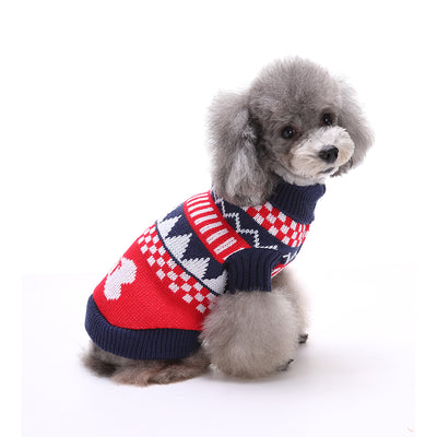 Cozy Fair Isle Knitted Dog Sweater
