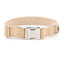 Premium Linen Dog Collar with Metal Buckle